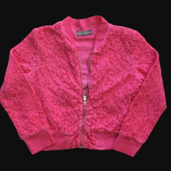 Microbe by Miss Grant Girl's Lace Overlay Jacket P
